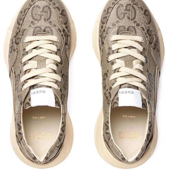 GUCCI - RHYTON LACE-UP SNEAKERS - Picture 4 of 5